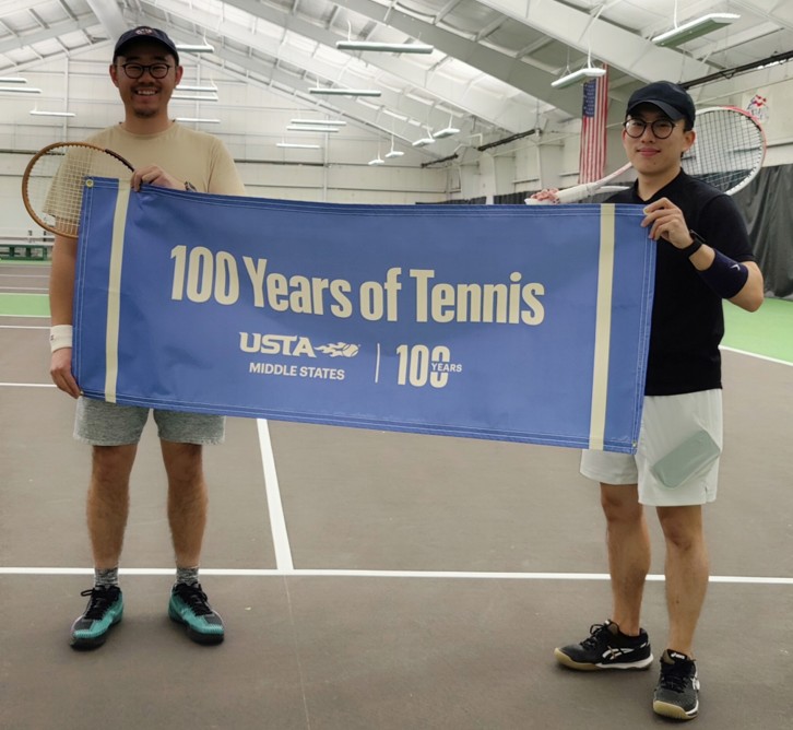 Players celebrating the 2024 100 Sets Challenge
