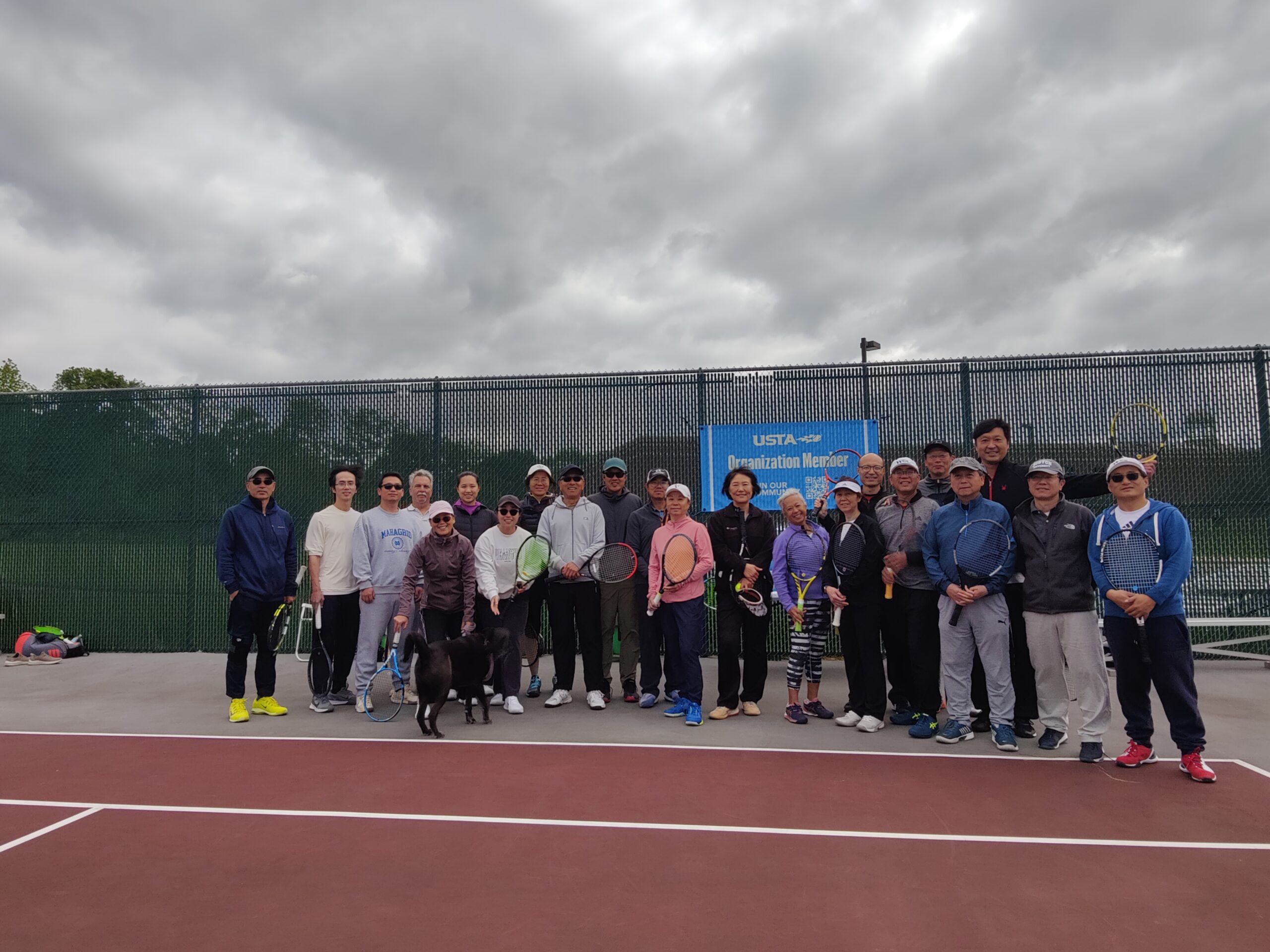 Players at the 2025 National Tennis Month event