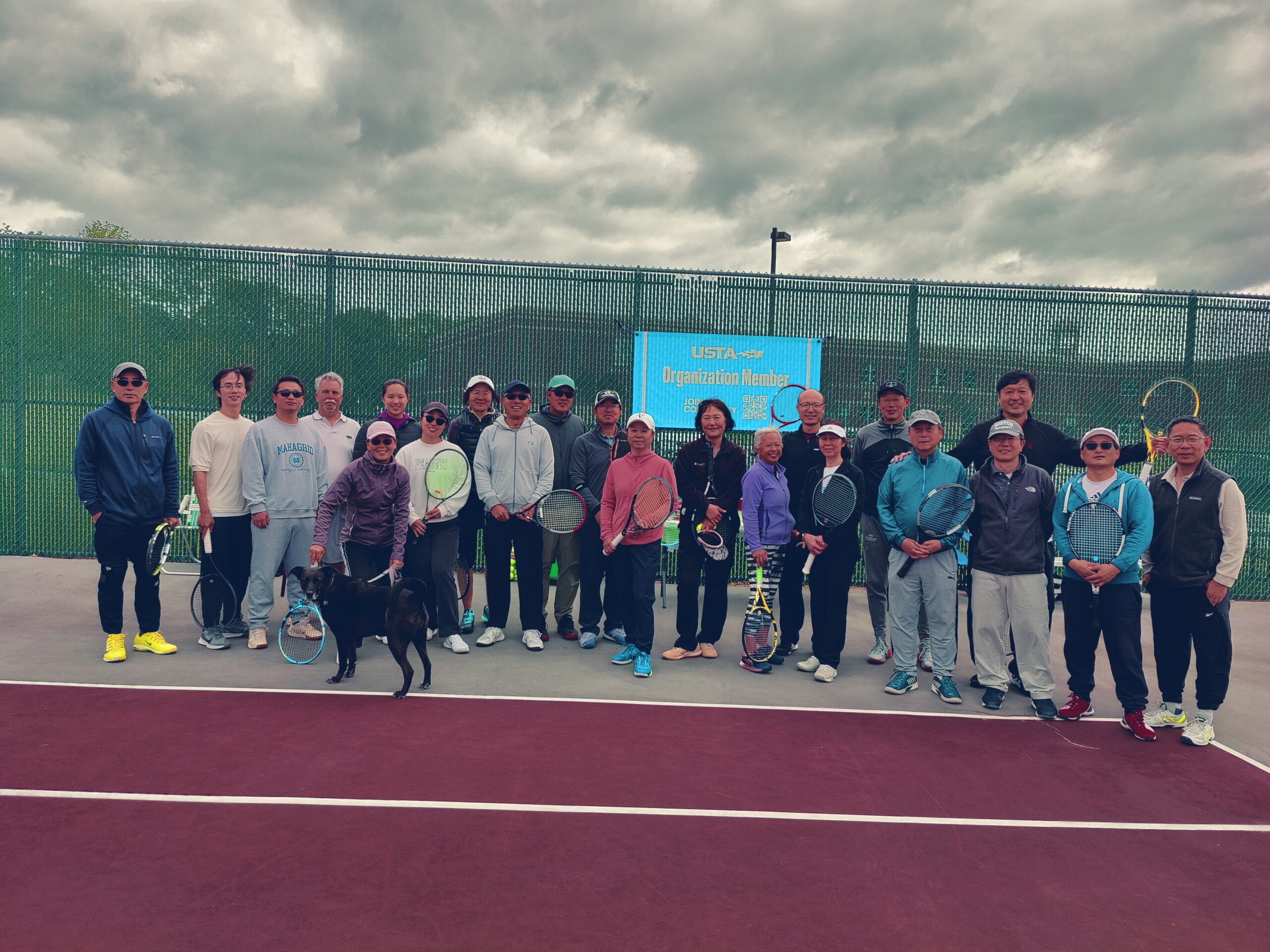 Pennsylvania and New Jersey tennis players celebrating together in 2025