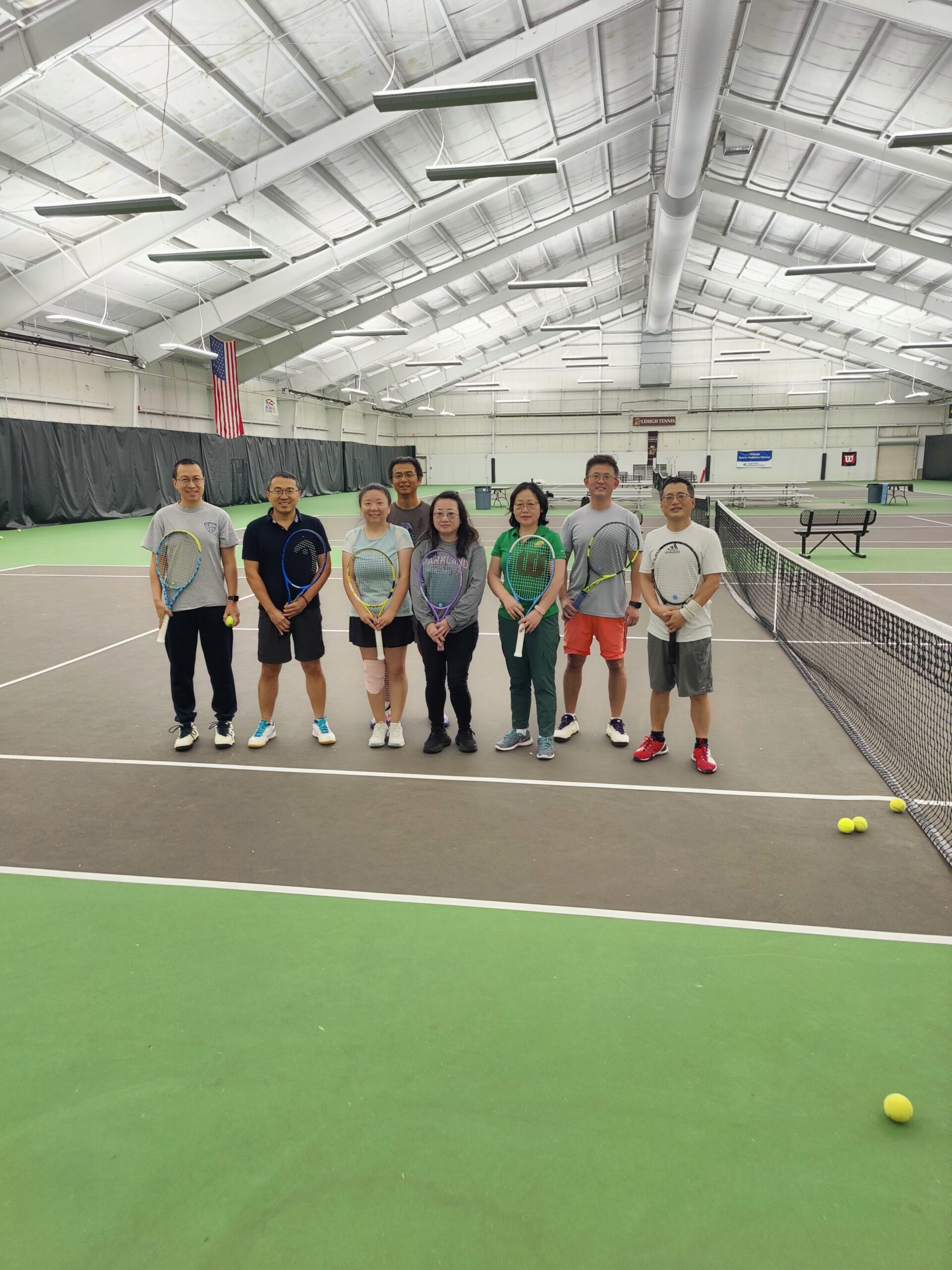 Winter group tennis coaching
