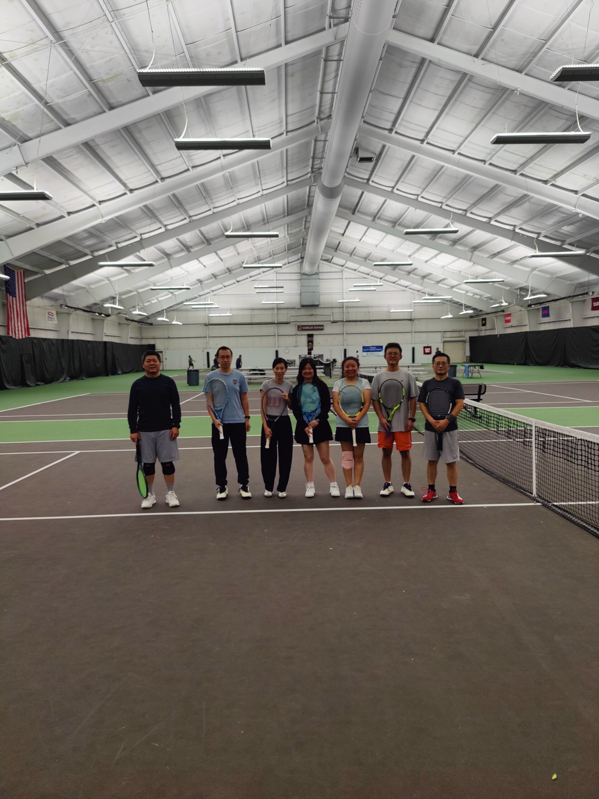 Adult winter tennis session