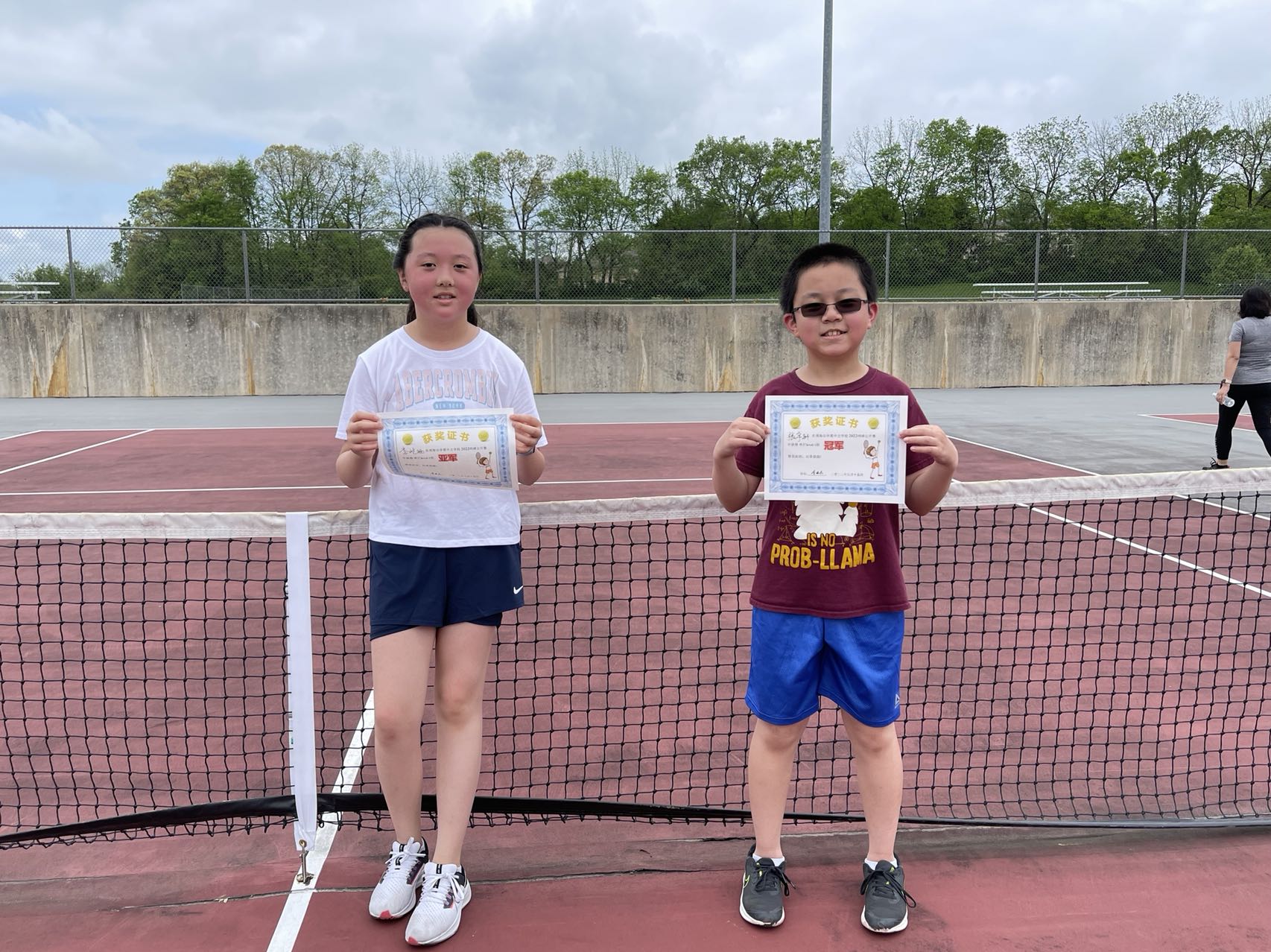 Community members at the spring tennis tournament