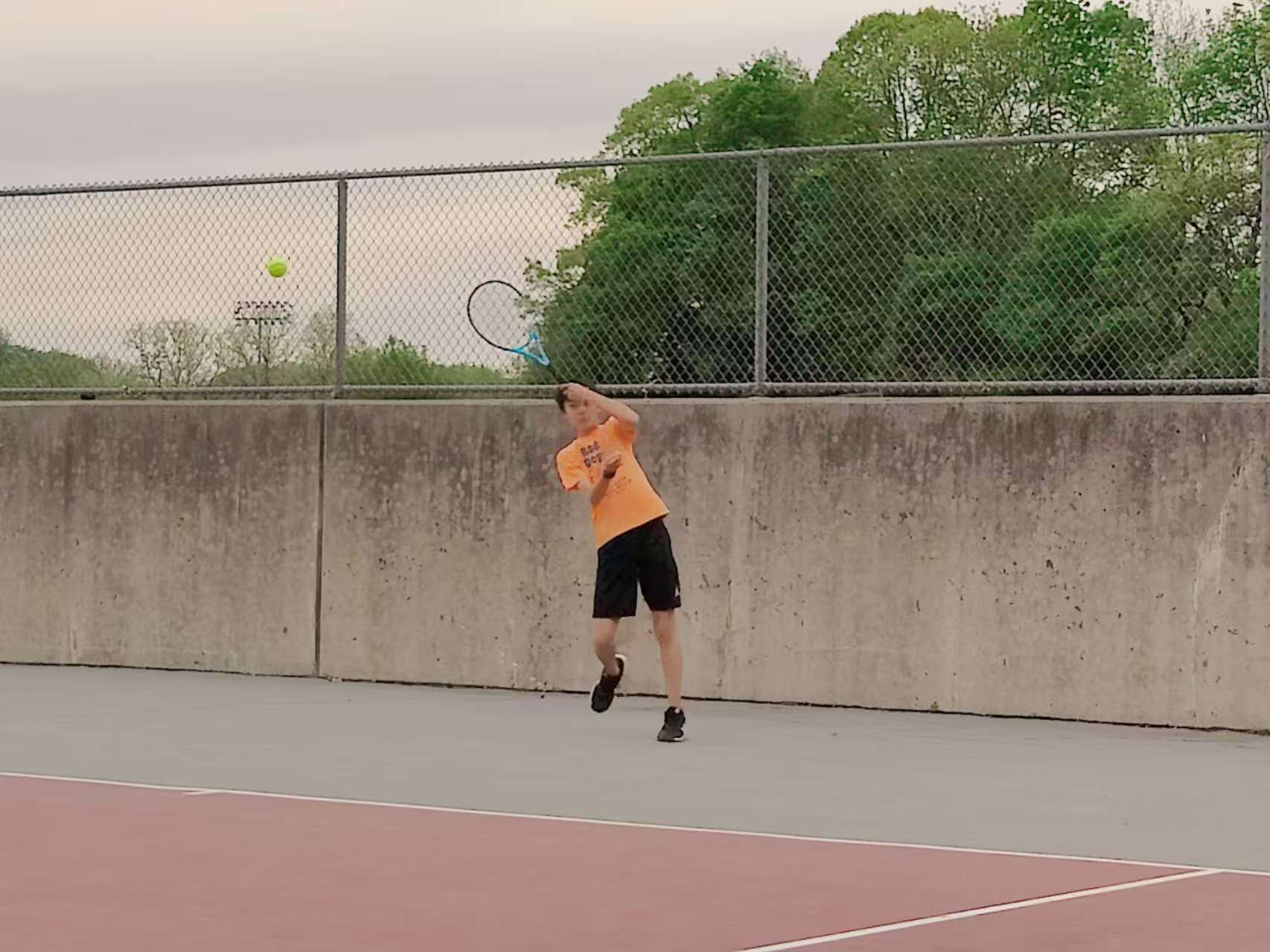 Spring tennis ladder competition at HXCS-LV